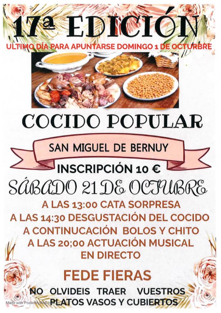 Imagen COCIDO POPULAR EN SAN MIGUEL DE BERNUY