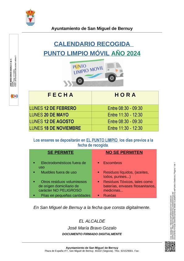 Imagen PUNTO LIMPIO MÓVIL DEL 2024